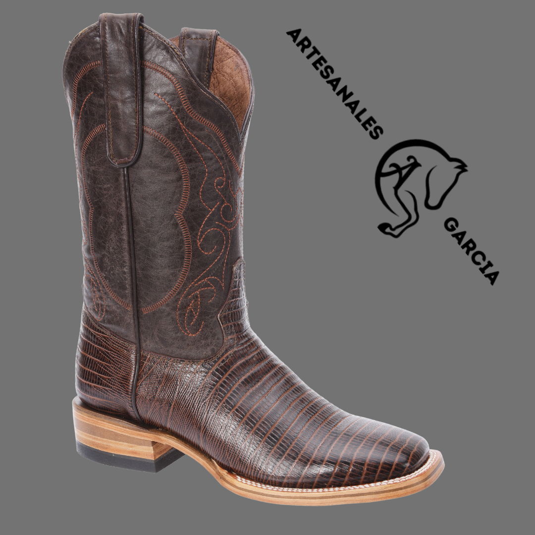 Bota Rodeo Punta Cuadrada Armadillo Clon Cafe WD 295