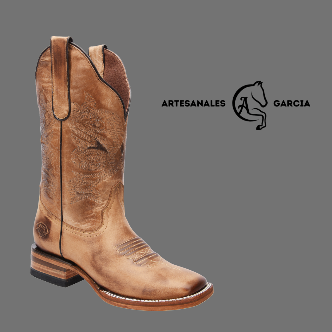 Bota Rodeo Cuadrado Flameada Damas WD 508