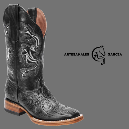 Bota Rodeo Dama Cincelada Cafe / Cognac / Negra / Orix